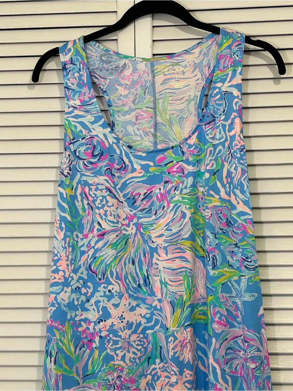 Lilly Pulitzer Blue Tropical Print Maxi Dress - Picture 8 of 9